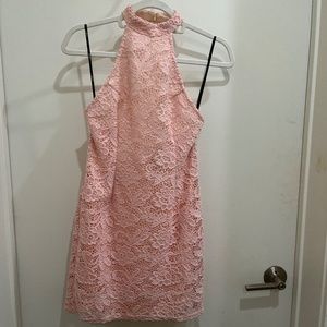 Forever 21 Blush Pink Lace Bodycon Dress